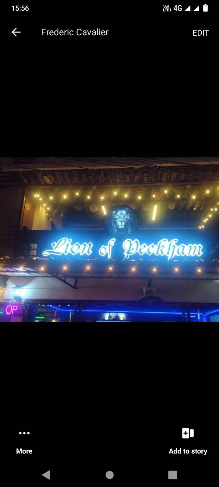 Lion of peckham Pattaya, by night