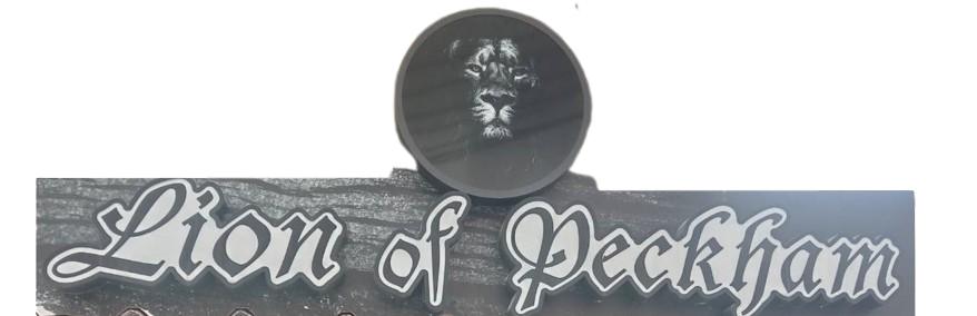 Lion of peckham publicity Pattaya, sign