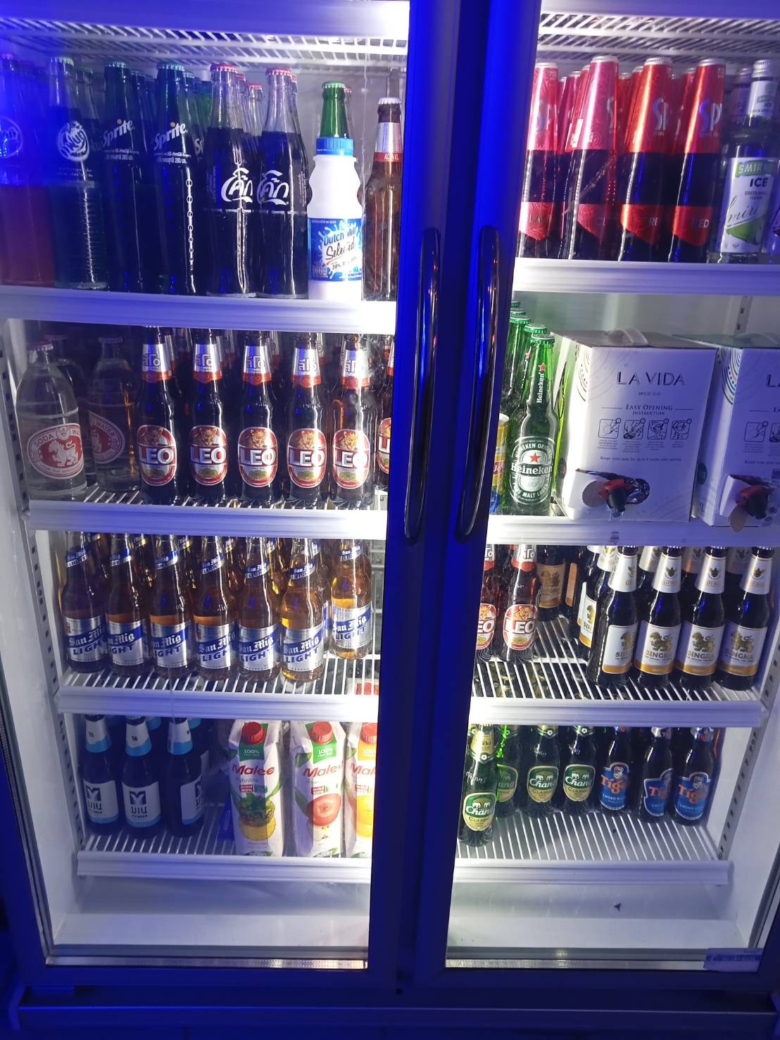 chrisewan bar in jomtien beer frigo 2