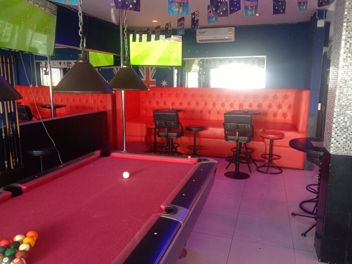 True Blue Aussi bar, Pattaya darkside, the pool billiart