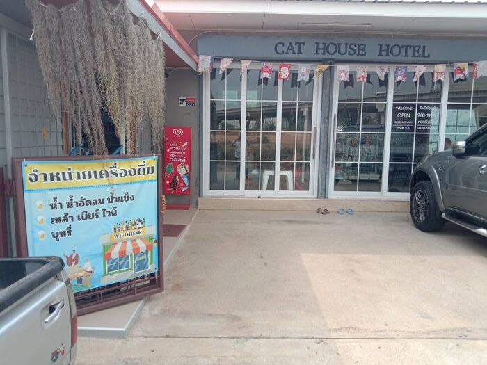 Cat House Hotel and petshop Pattaya, main entranche