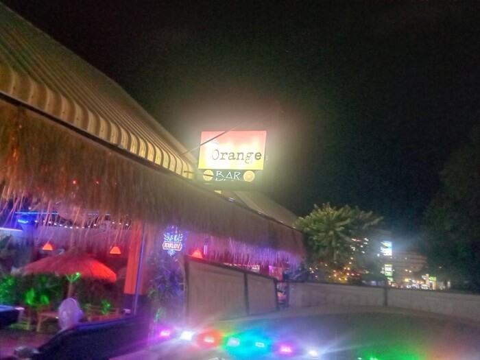 Orange bar rompho complex Pattaya, sign