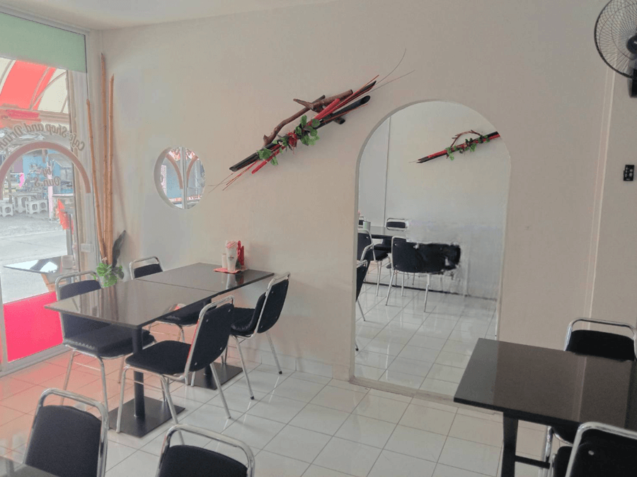 Oun.S cafe shop & drink, Pattaya, Soi countryroad, inside restaurant
