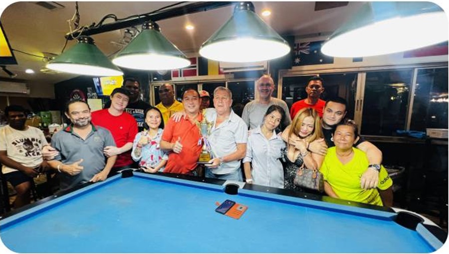sabine's pool billiart bar in jomtien, pool pool billiart competition players