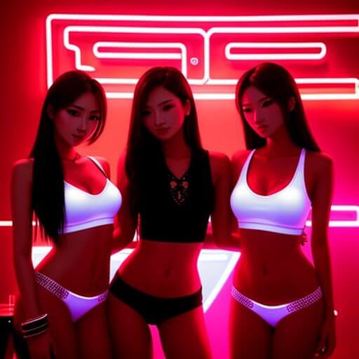 Carre Blanc, gentlemens club soi Bongkoch Pattaya, employee performing