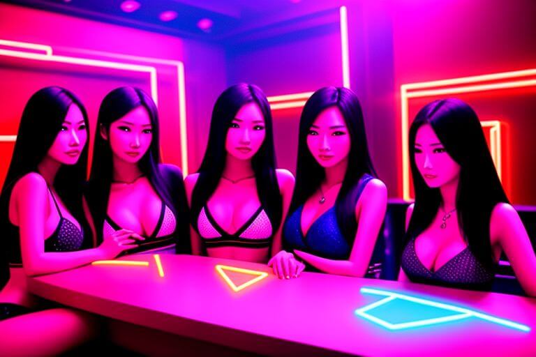 Carre Blanc, gentlemens club soi Bongkoch Pattaya, atmosphere inside the club