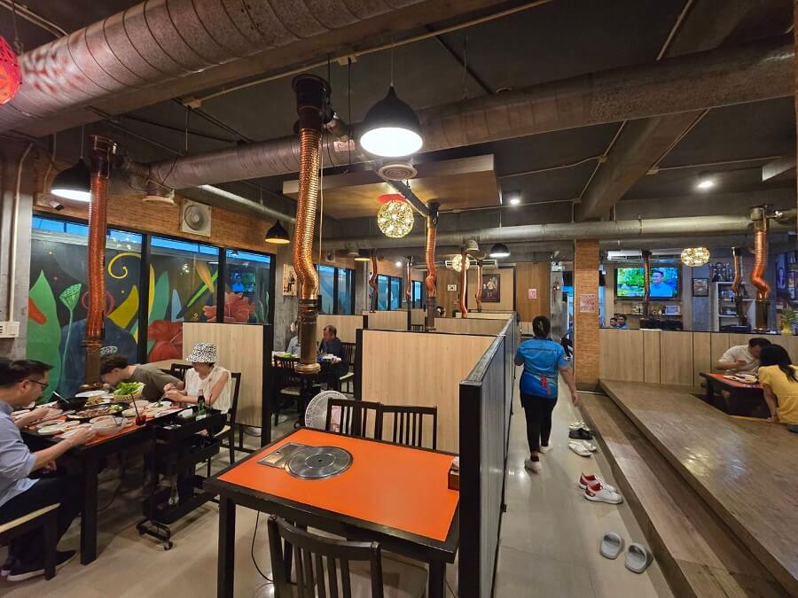 Hangme Korean restaurant, Pattaya north,  enjoy Korean food