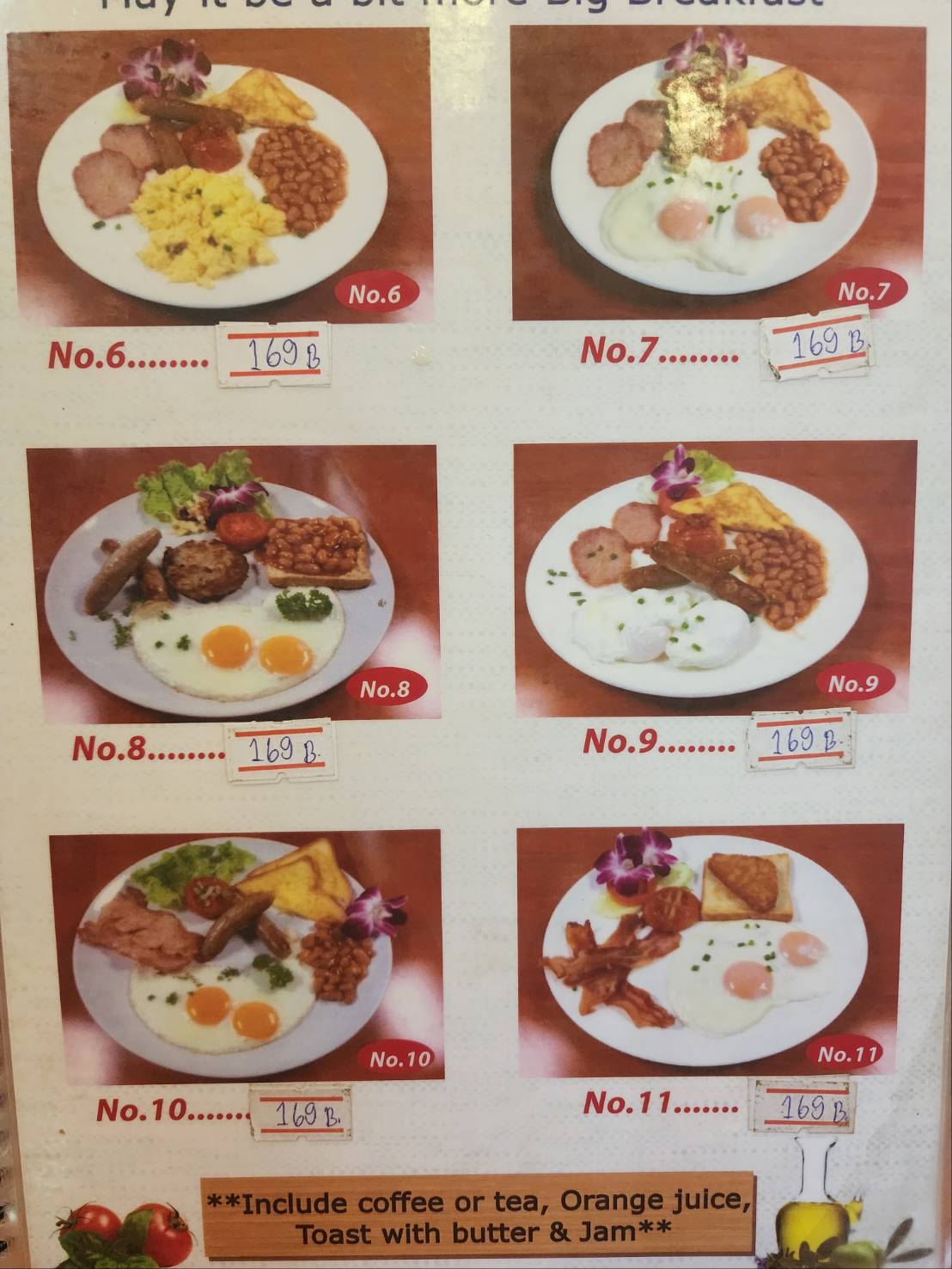 Holland Tulip Bakery, Siam Country Club, Pattaya, menu 5