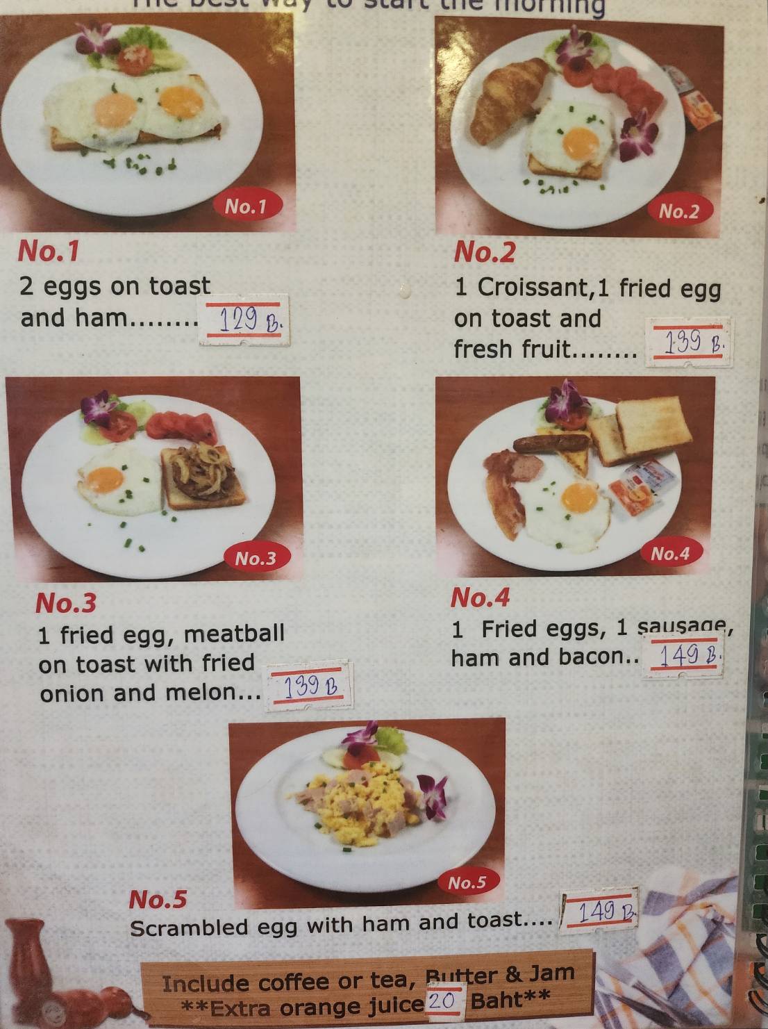 Holland Tulip Bakery, Siam Country Club, Pattaya, menu 6