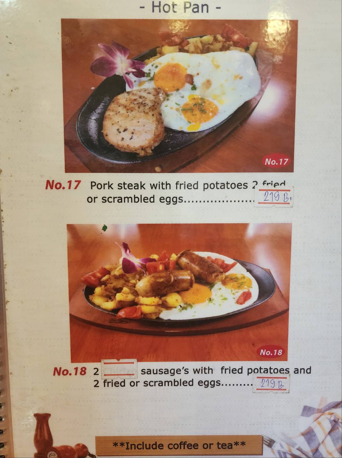 Holland Tulip Bakery, Siam Country Club, Pattaya, menu 7