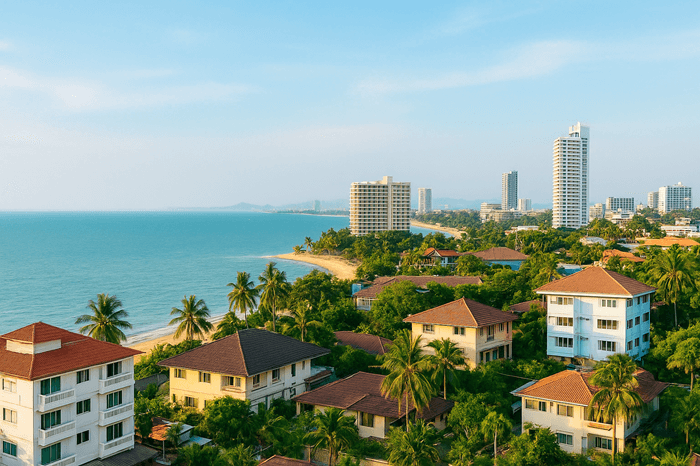 accommodation possibilities in pattaya, coastal view