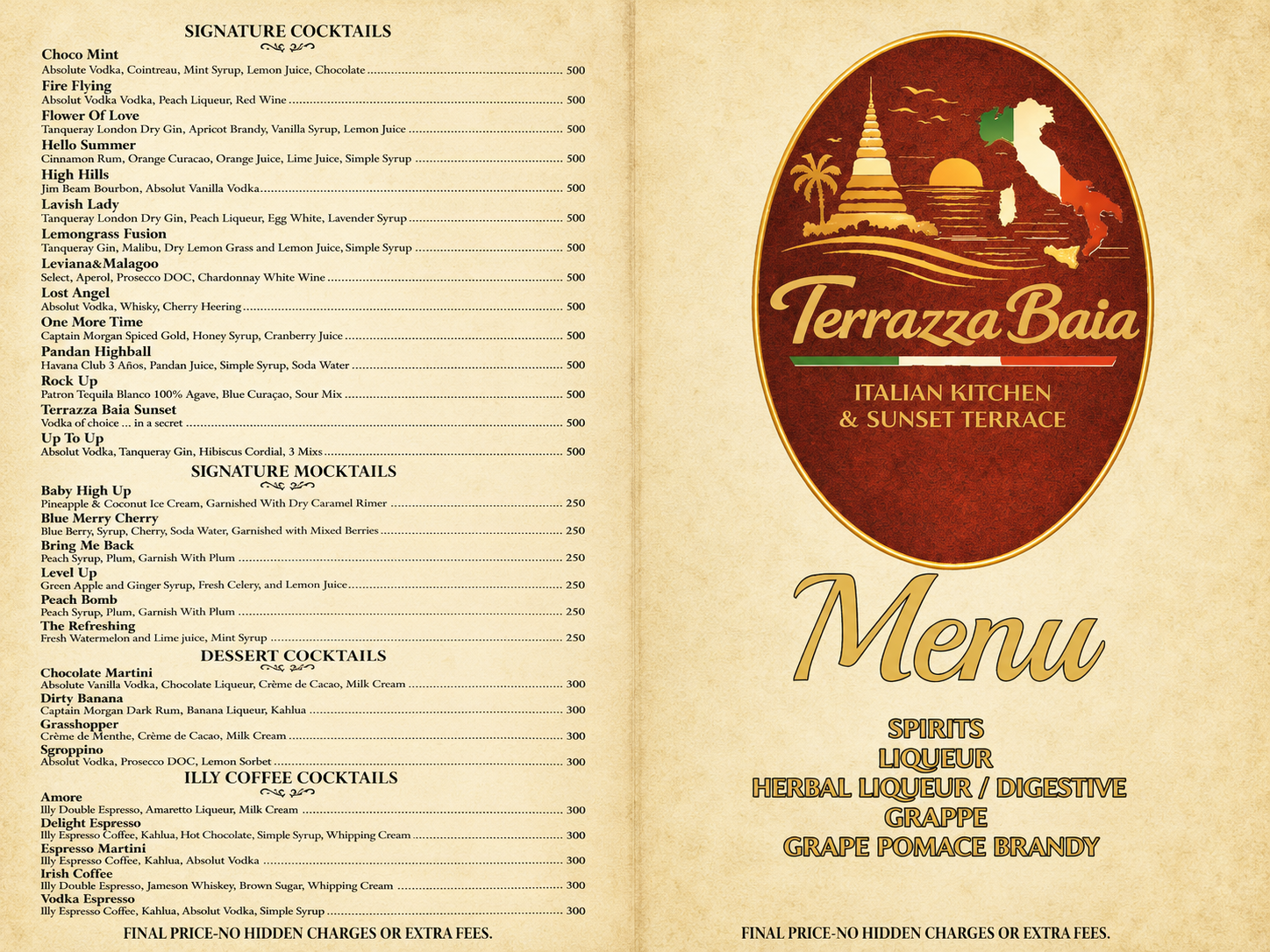 Terrazza Baia - Drinks menu - Page 4