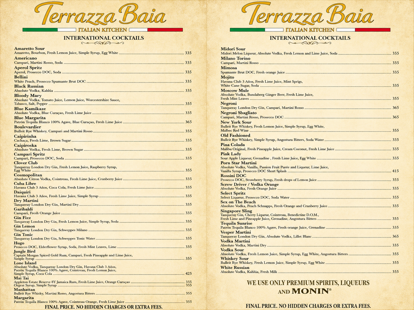 Terrazza Baia - Drinks menu - Page 5