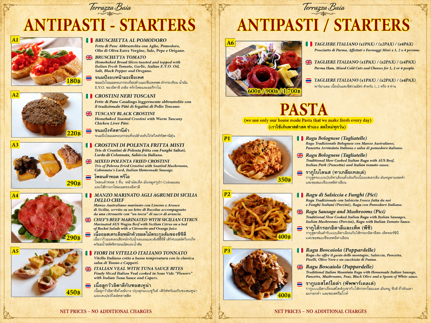 Terrazza Baia - Food menu - Page 2