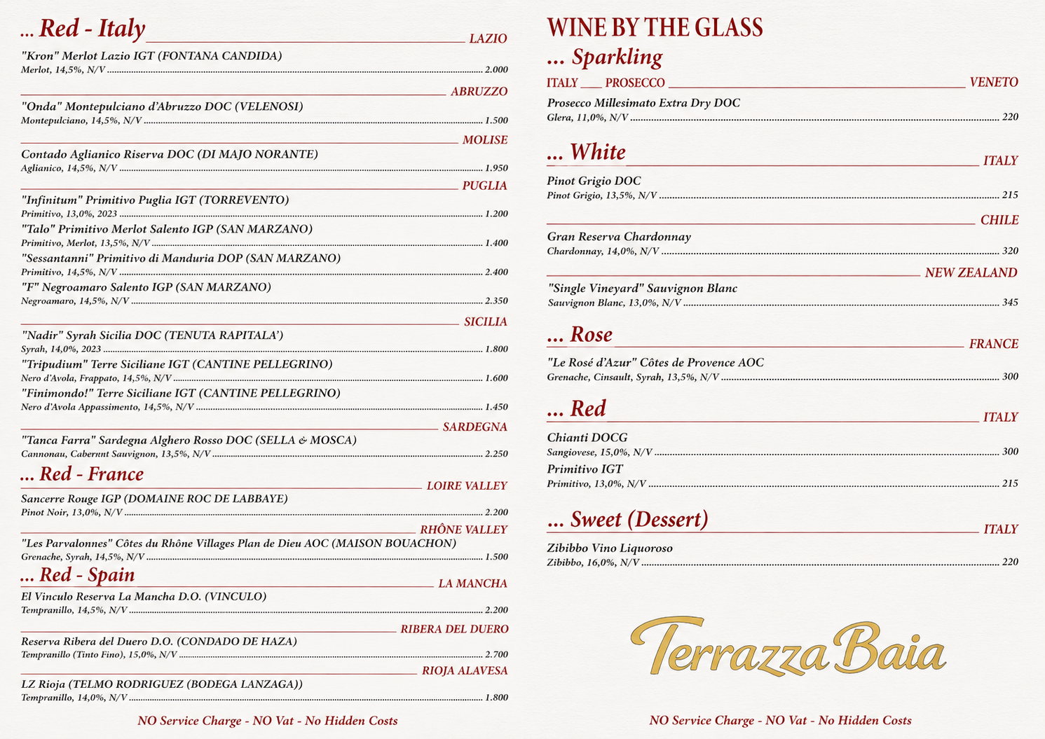 Terrazza Baia - Wine list - Page 2