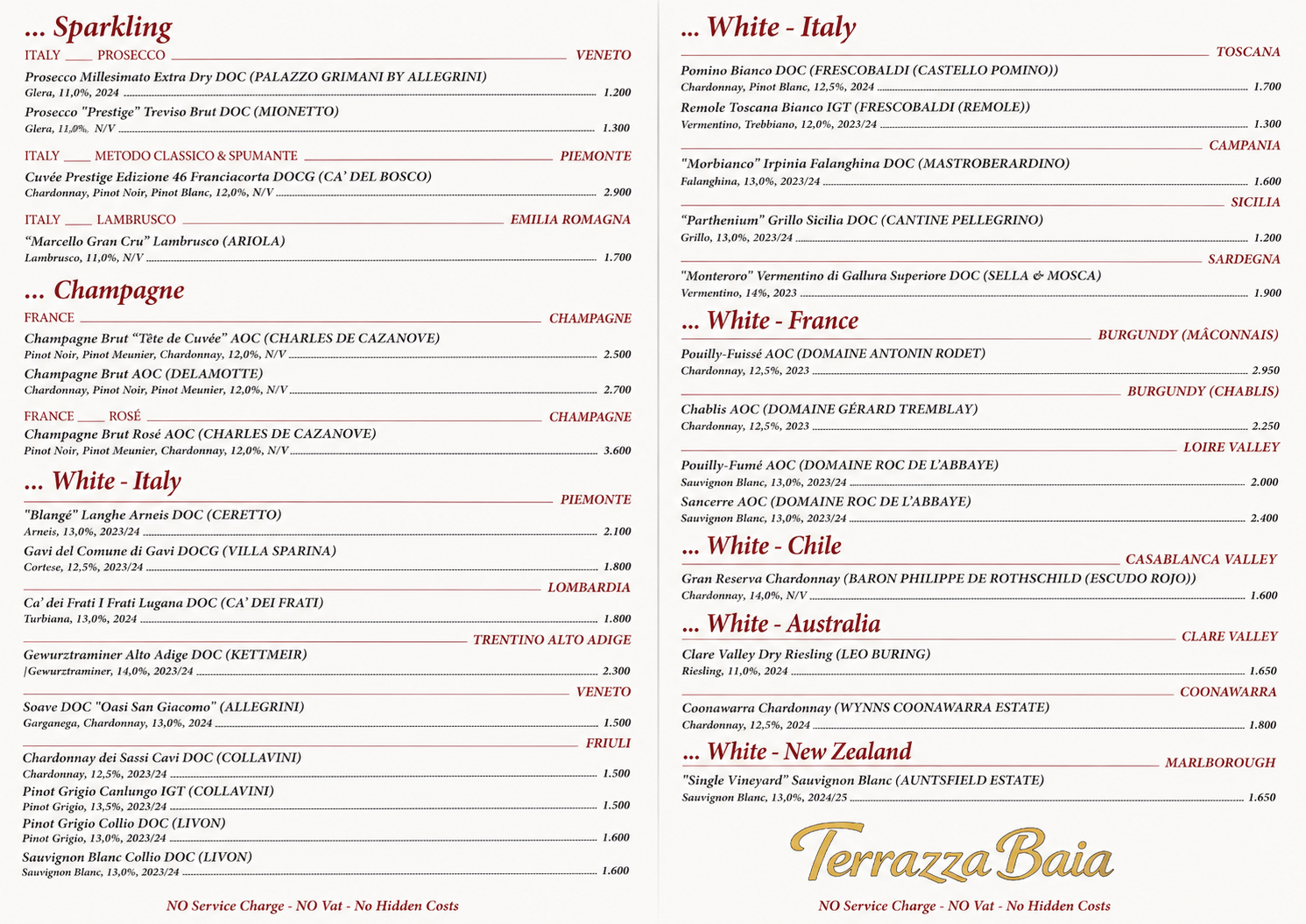 Terrazza Baia - Wine list - Page 3