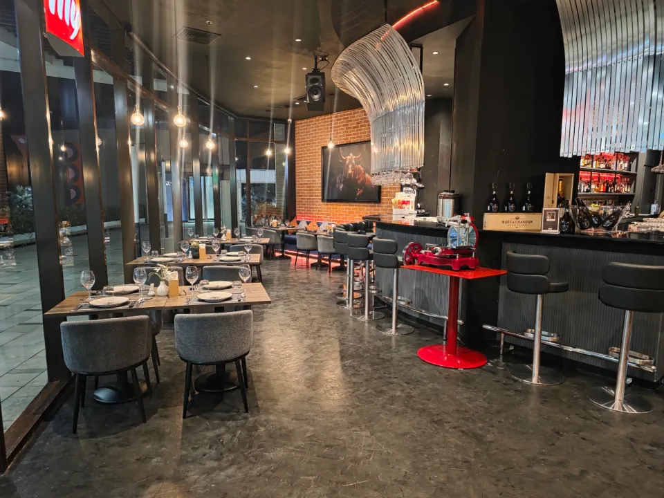 Indoor air-conditioned dining area at Terrazza Baia