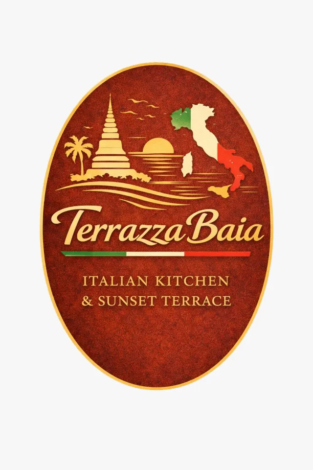Tuscan specialties display and deli counter at Terrazza Baia in Pattaya