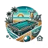 The 145 Bar, Pattaya beach road, logo
