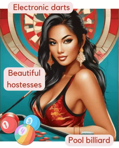 estobest, soi bongkoh pattaya, coffee and bar, custom ai art, darts banner