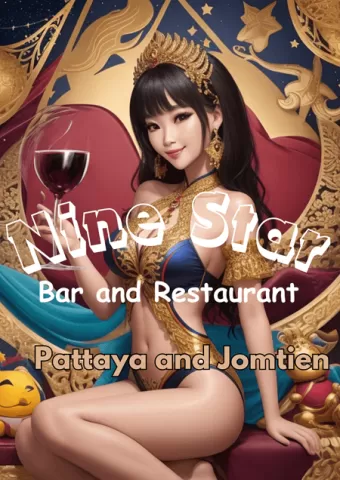 Nine Star Bar and Restaurant Jomtien, soi grand, near the beach, banner