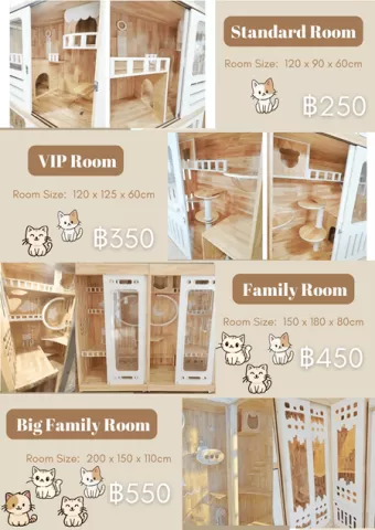Cat House Hotel and petshop Pattaya, price banner