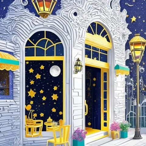 custom AI art for the moonlight bar pattaya darkside