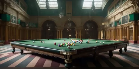 double-kiss-pool-hall-sports-lounge, custom AI art