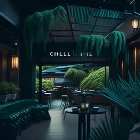 chill bar and restaurant, soi arunothai Pattaya, custom created art with ai