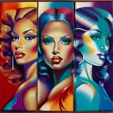 True Blue Aussi bar dark side Pattaya, custom ai art