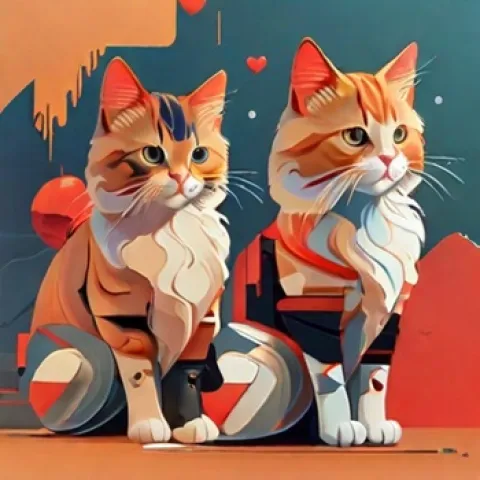 Cat House Hotel and petshop Pattaya, custom ai art