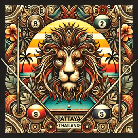 Lion of Peckham, Pattaya Thailand, custom ai art