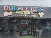 Double kiss pool hall & sports lounge pattaya, sign